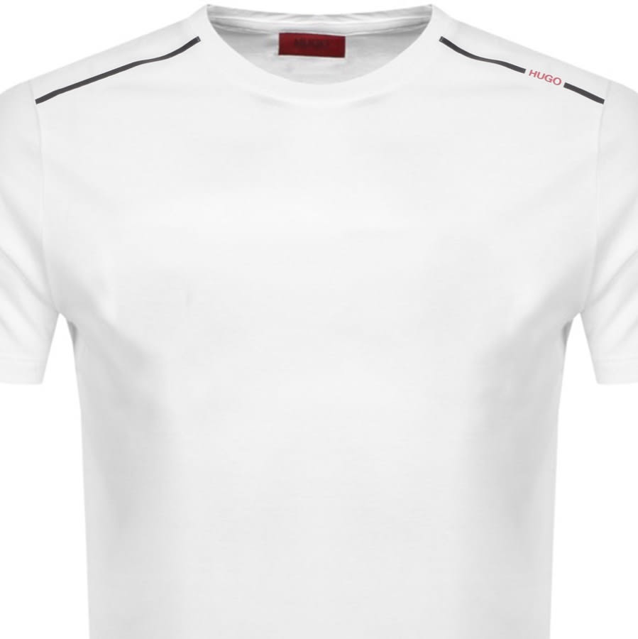Alternative Image for ProductHUGO Dyrtid Crew Neck Short Sleeve T Shirt White2